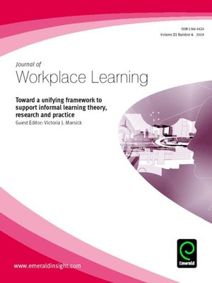 cover image of Journal of Workplace Learning, Volume 21, Issue 4